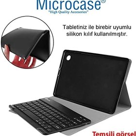 Resim Microcase iPad Pro 12.9 2022 M2 Tablet Bluetooth Klavyeli Standlı Kılıf - BKK4 