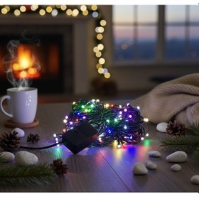 Resim Konyax Led Damla Uçlu Rgb Dekoratif Işık 10 Metre 100 Çok Renkli 