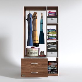Resim Kenzlife giysi dolabı hülagü 175*90*40 cvz gardırop 2 çekmeceli 