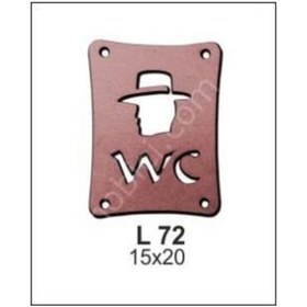 Resim Erkek Wc Kapı Ve Duvar Pano L-72 