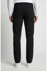Resim Network Slim Fit Siyah 5 Cep Dokuma Casual Pantolon 