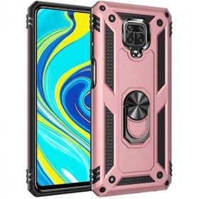 Resim NewFace Xiaomi Redmi Note 9 Pro Kılıf Military Armor Yüzüklü Standlı Tank Zırhlı Silikon 
