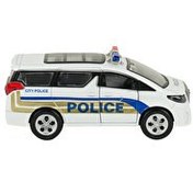 Resim Sesli Işıklı Metal Çek Bırak Polis Arabası Beyaz 