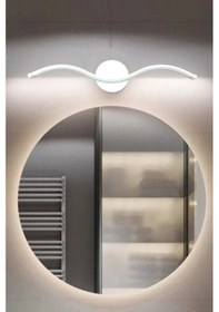 Resim Wave Aplik Beyaz Renk Modern Tasarım - Hol - Banyo - Mutfak-salon - Yatak Odası Gün Işığı Led Aplik Beyaz 