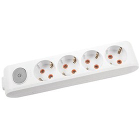 Resim VİKO 4'lü Kablosuz Anahtarlı Grup Priz Klemensli 