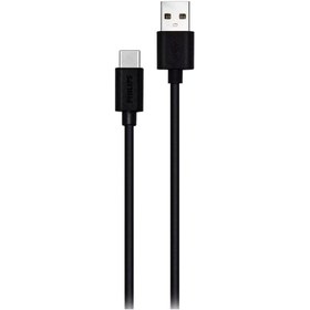 Resim Philips Dlc3541a/00 1.2m Usba To Type-c Hızlı Şarj Ve Data Kablosu Siyah 