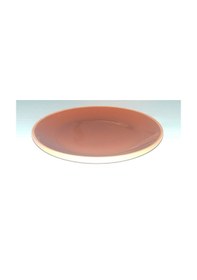 Resim Seramik Sunum Tabağı 18 Cm Kahverengi 4 Adet 
