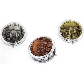 Resim Metal İstanbul Temalı Yöresel Kabartmalı El Aynası 2alk110 Diğer 