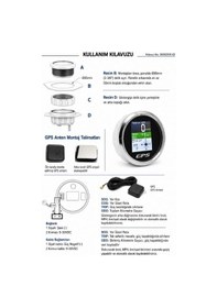 Resim Kaolalı 85mm Su Geçirmez Dijital Gps Hız Göstergesi Tekne Araba Motosiklet 