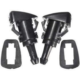 Resim Dodge Caliber 07-12 İçin 2 Adet Ön Cam Yıkama Spreyi, 5160308aa Uyumlu, Camı Temizleyen Abs Su Atıcı Aksesuarı 