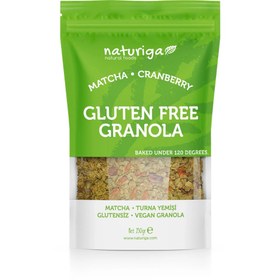 Resim NATURİGA Glutensiz Matcha & Cranberry Granola 250g 
