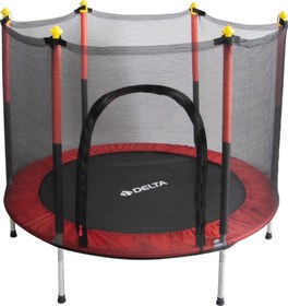 Resim Güvenlik Korumalı Fileli 140 Cm Özel Fermuar Güven Konforlu Çocuk Trampolini 55 İnç Trambolin 