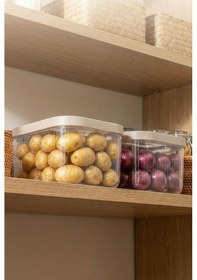 Resim 2'li 12 Lt Multibox Vizon Kayar Kapaklı Saklama Kabı & Erzak Kabı & Patates Soğan Kovası Siyah 