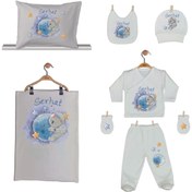 Resim Pia Baby Gl 1939-06 Isme Özel Yastık Battaniye Zıbın Set 