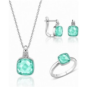 Resim Servi 925 Ayar Gümüş Pomelita Set-233 