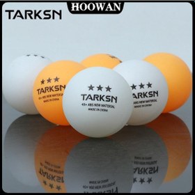 Resim Tarksn 10/30/50/100 Adet 3 Yıldızlı 40+ Ping Pong Topları, Abs Malzeme Masa Tenisi Topları Turuncu/beyaz Masa Tenisi Topu Beyaz 10pcs 