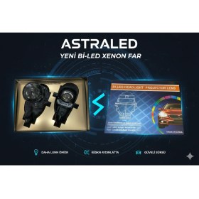 Resim Astraled Bi-Led Projektör Far Içi LED Mercek 2.5 Inc High Power Kısa - Uzun Birlikte 