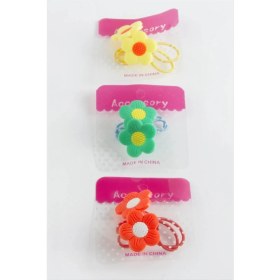 Resim Ronanna Buğz Papatya Lastikli Toka 2 Adet 