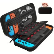 Resim Gaojunshop01 Nintendo Switch Oled R35 R36s Rg35xx Taşınabilir Siyah Konsol Çantası 10 Oyun Yuvası 