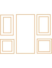 Resim Gizanka Koridor Tasarımı Boyanabilir Çıta Hazır KESIM(ANKA149) 