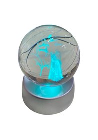 Resim Emf Mini Kristal Küre Renk Değiştiren Figürlü Işıklı 
