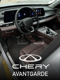 Resim LORS CHERY TİGGO 8 PRO AVANTGARDE EVA PASPAS TAKIMI (7 KİŞİLİK) SİYAH-KAHVE 