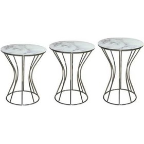 Resim Brc Zigon Kum Saat Model Beyaz Mermer Temper Cam Transmisyon Meta 