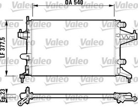 Resim RADYATÖR CORSA C-COMBO-TIGRA 1.0-1.2-1.2 16V-1.4-1.4 16V AC KLİMASIZ MEK 545x359x23 1300236-9201955-25555161-24445162 