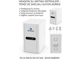 Resim Segyhome Headon Premium Tezgah Altı Pompasız Kaçak Koruma Basınç Düşürücülü Su Arıtma Cihazı 