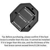 Resim Sunshine022 1 Adet Kırmızı Motor Pedalı Uzantılı Dayanıklı Alüminyum Alaşım Kaymaz Kenar Koruyucu 