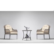 Resim Zen Çay Seti Bahçe ve Balkon Mobilyası Takımı (1+1+Sehpa) 