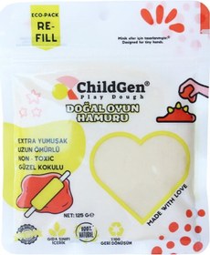 Resim ChildGen 125gr Kartuş Oyun Hamuru - Beyaz 