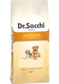 Resim Dr.Sacchi Basic Chicken Tavuklu Yetişkin Köpek Maması 15 KG 