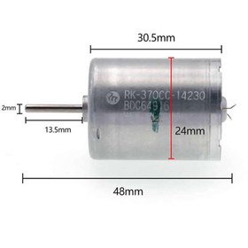 Resim Genel Markalar Mabuchi Dc Motor Rk-370cc-14230 Dc 6v / 30v Karbon Fırça Yüksek Tork Düşük Ses Oyuncak Araba 