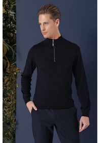 Resim Tr 861 Slim Fit Lacivert Klasik Triko Lacivert 
