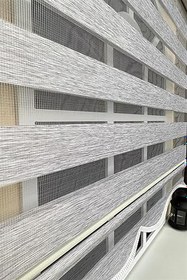 Resim StorBurada Zebra Stor Perde Gri Etek Dilimli Z-STB400V04 Gri 200 x 260 