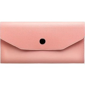 Resim Cloudstore Pembe Yapışkan Cüzdan Su Geçirmez Dayanıklı Para Yönetimi Ve Bütçe Cüzdanı Pembe 