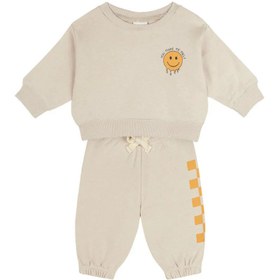 Resim Antebies Bebek Sweatshirt Pantolon Set Smiley - 12-18 Ay 