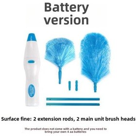 Resim Mufunye 360 Derece Döner Şarjlı Elektrikli Toz Alma Aleti - Büyük Kollü, Verimli Temizleme, İç/iç Dış Kullanım Pilli - İngilizce Kılavuz 