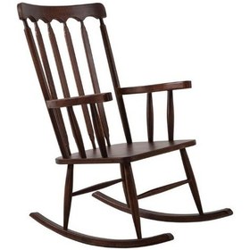 Resim Dakota Rocker Amerikan Retro Ahşap Sallanır Sandalye Ceviz 