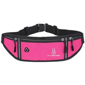 Resim Jeehugo Spor Fanny Pack Su Geçirmez Ultra İnce Mini Bel Çantası, Kulaklık Delikli, Spor Ve Outdoor Kullanıma Uygun, Cinsiyere Özel Olmayan, Telefon Taşıma, Pembe Pembe 