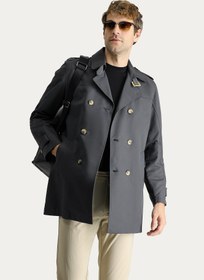 Resim Orta Antrasit Pardösü & Trençkot - Slim Fit / Orta Antrasit / 56 