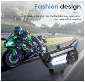 Resim Bt31 Kask Kulaklık Bluetooth 5.0 Motosiklet Interkom Su Geçirmez Kablosuz Kulaklık 