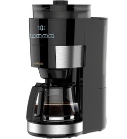 Resim Lepresso Öğütücülü Filtre Kahve Makinesi 10 Fincan 1.2L Isıtıcı Taban 