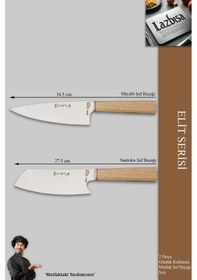 Resim Elite Serisi Mutfak Bıçak Seti 2 Li Et Sebze Şef Bıçak Mft-1276 