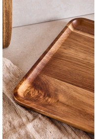 Resim Akasya Dikdörtgen Tepsi 34x24 Cm Kahverengı Kahverengi 