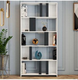 Resim Variant Variant Lima Kitaplık - Beyaz / Antrasit 