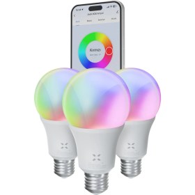 Resim Xenon Smart Akıllı Wi-Fi Led RGB Akıllı Ampul Mobil Uygulama Denetimli Google Home/Alexa Uyumlu Çok Renkli Lamba (3 Adet) X7021 