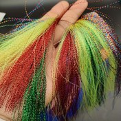 Resim 1 adet Canlı Spiral Tinsel Kurdele, 35cm - DIY Balıkçılık Yemleri & Kanca Yemleri için İdeal, Tüm Balıkçılar için Çok Renkli Polyester El Sanatları Malzemesi, Balık Yemi 