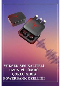 Resim Ucuz Kaliteli Akıllı Saat Ve Powerbank Bluetooth Kulaklık 5.1 Stereo Anc Özelliği Çok Renkli 